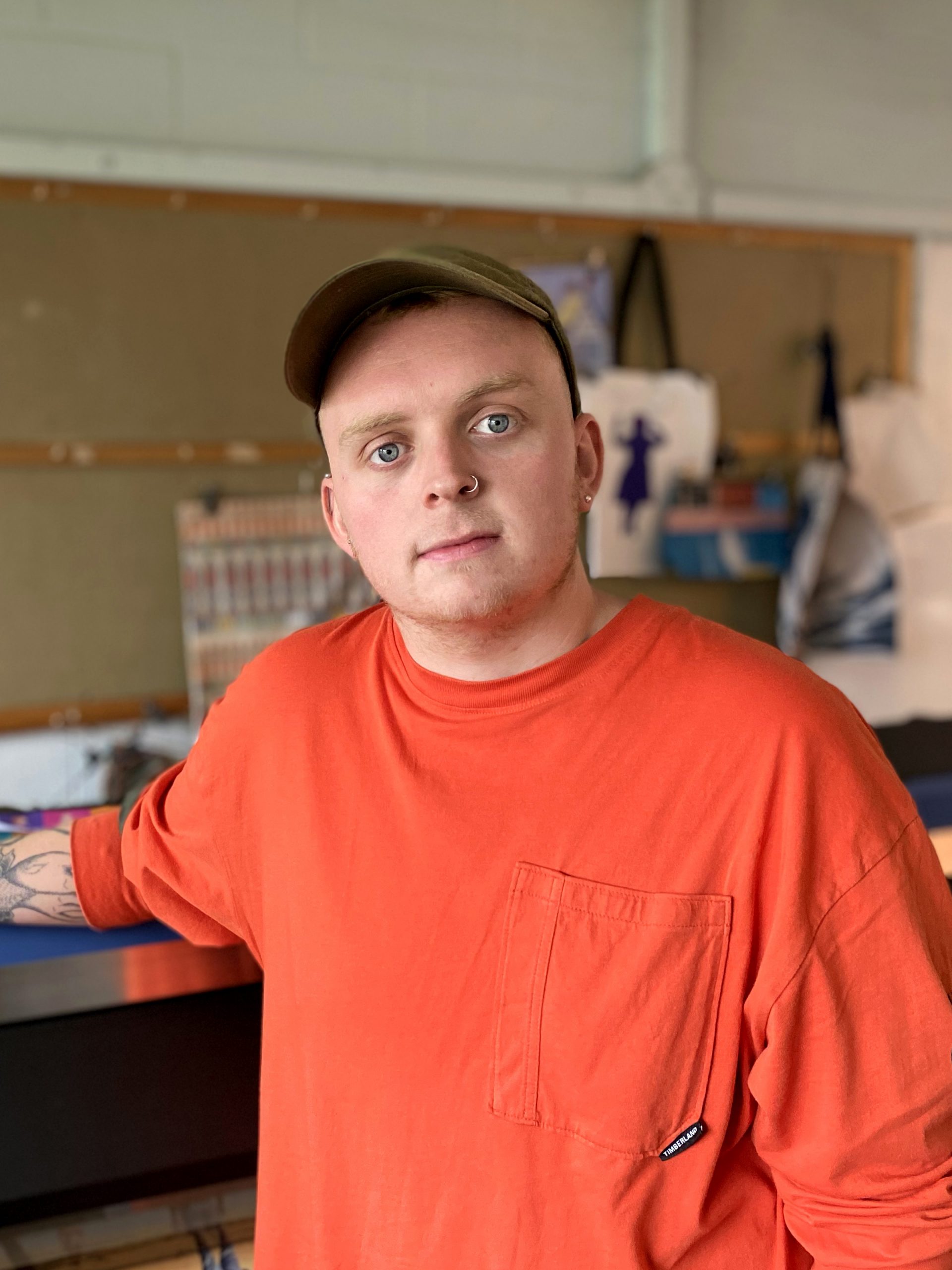 Liam in one of our digital print rooms