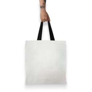 Organic Book Bag – Black Handles – 308gsm