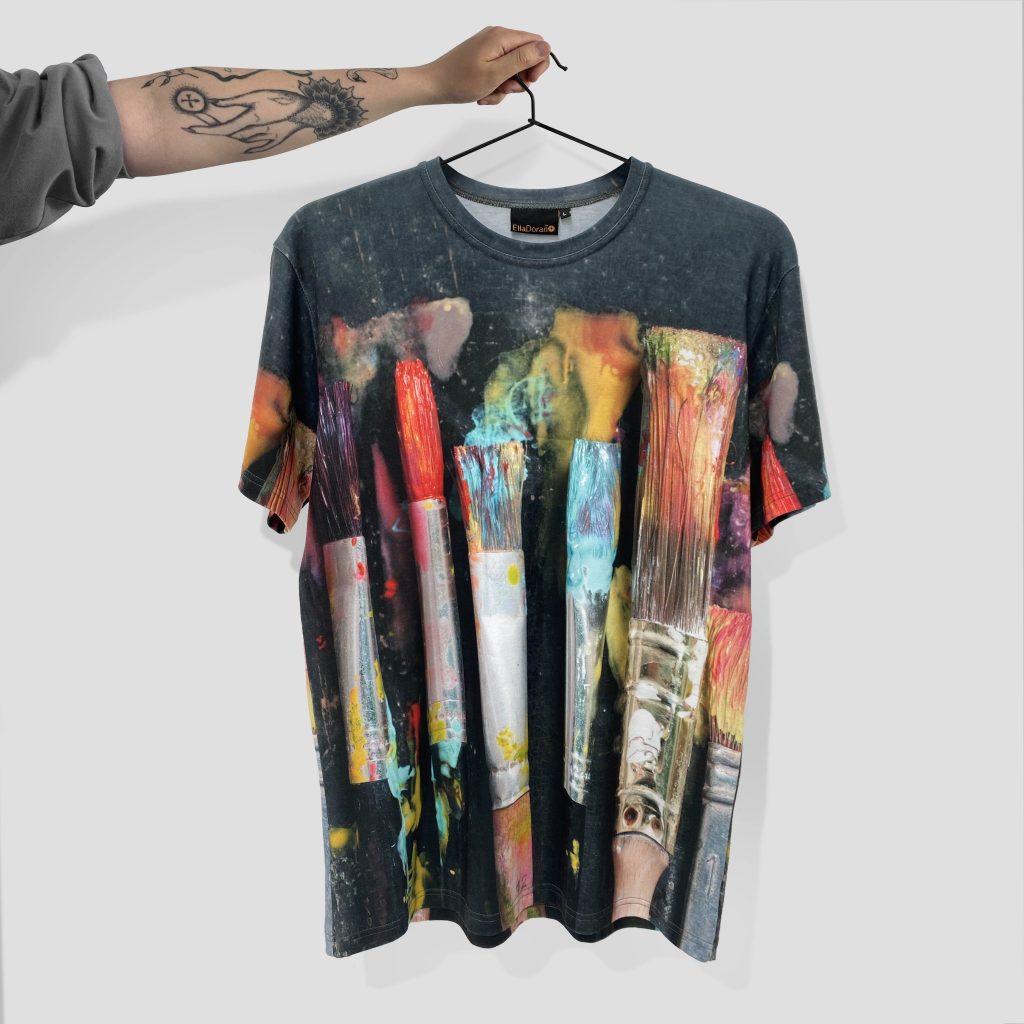 Ella Doran for Tate Dye Sublimation t-shirt by Paul Bristow's UK made t-shirt