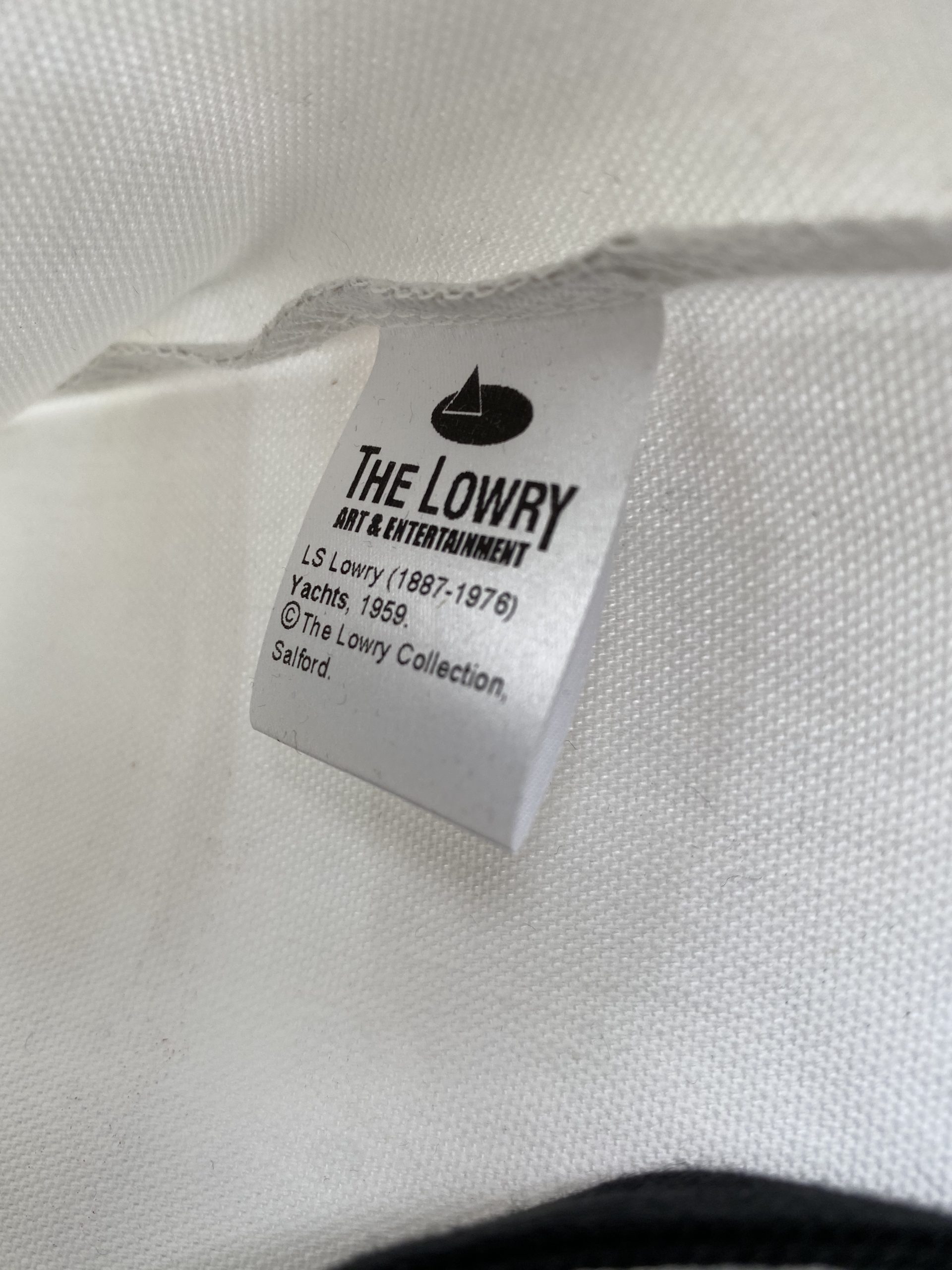 LS Lowry Yachts printed tote bag