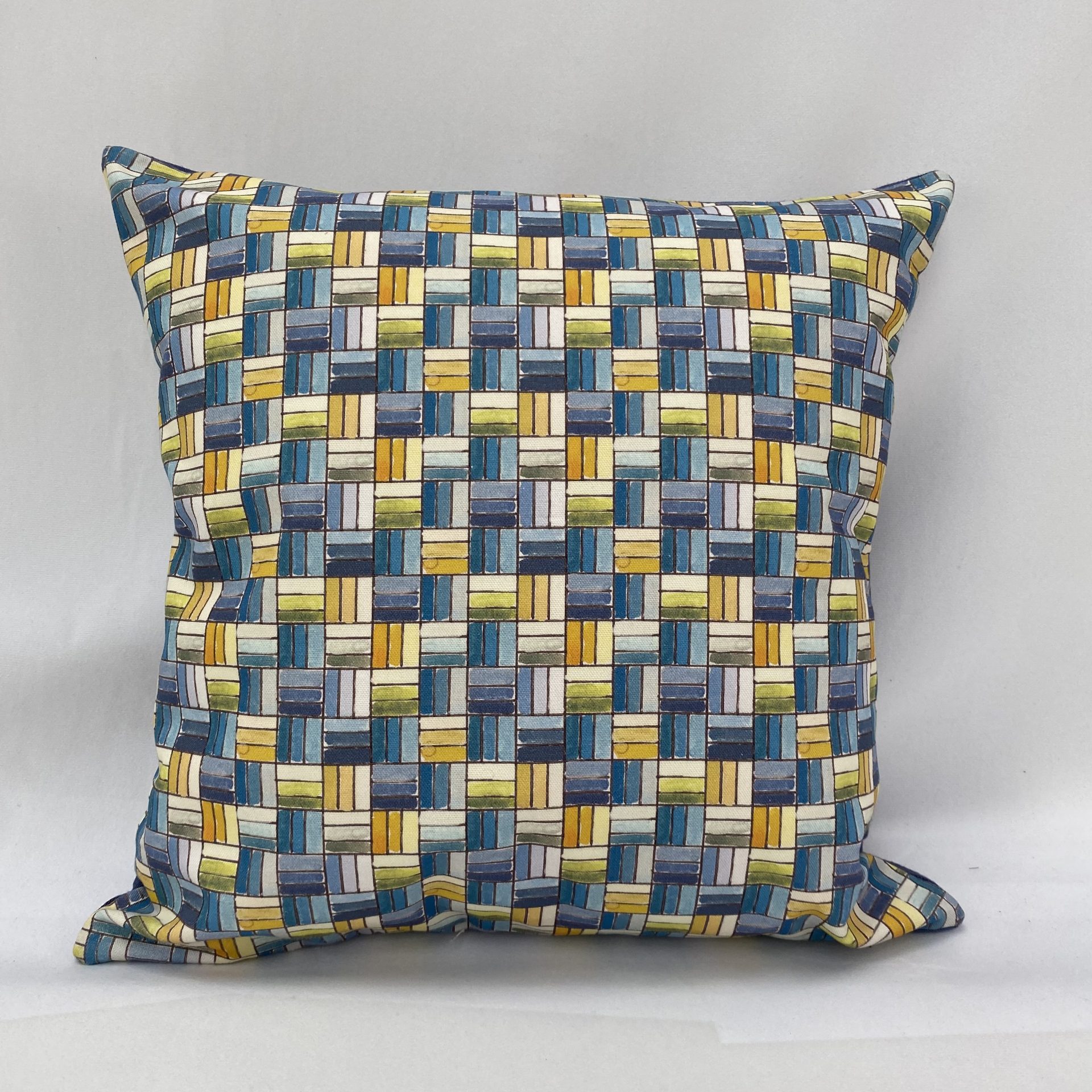 Digitaly printed textile cushion by Paul Bristow's