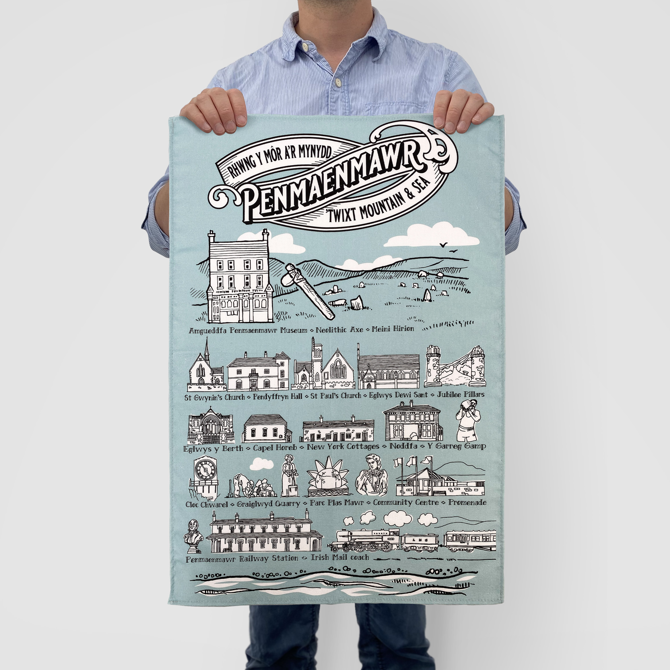 Penmaenmawr Museum – Printed Tea Towels