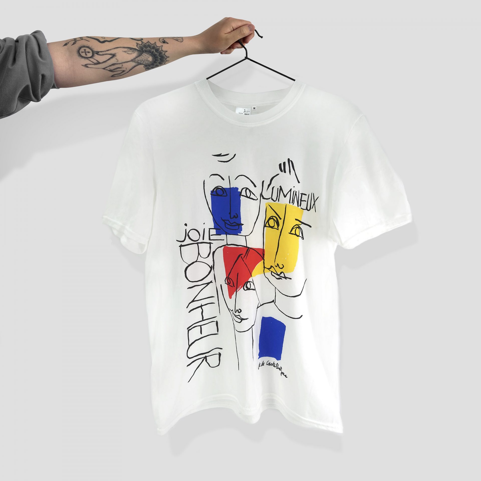 Fantastic screen printed Pompidou t-shirts, part of the new Jean-Charles de Castelbajac collection