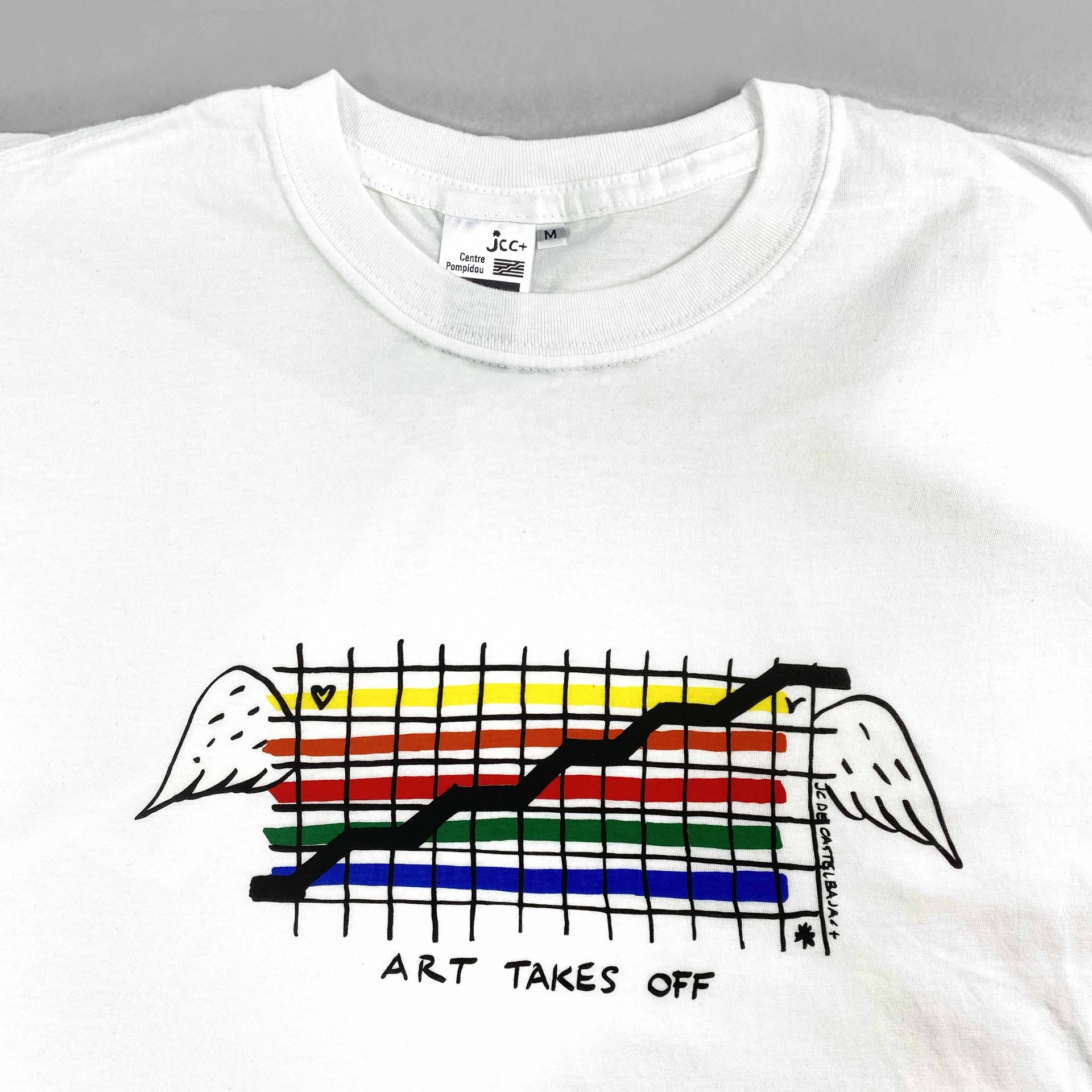 screen printed art takes off t-shirt designed for the Pompidou Centre Paris