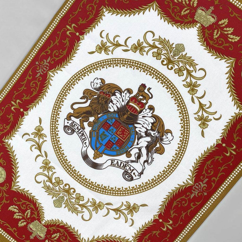 Historic Royal Palaces screen printed tea towel by Paul Bristow's and made in the UK