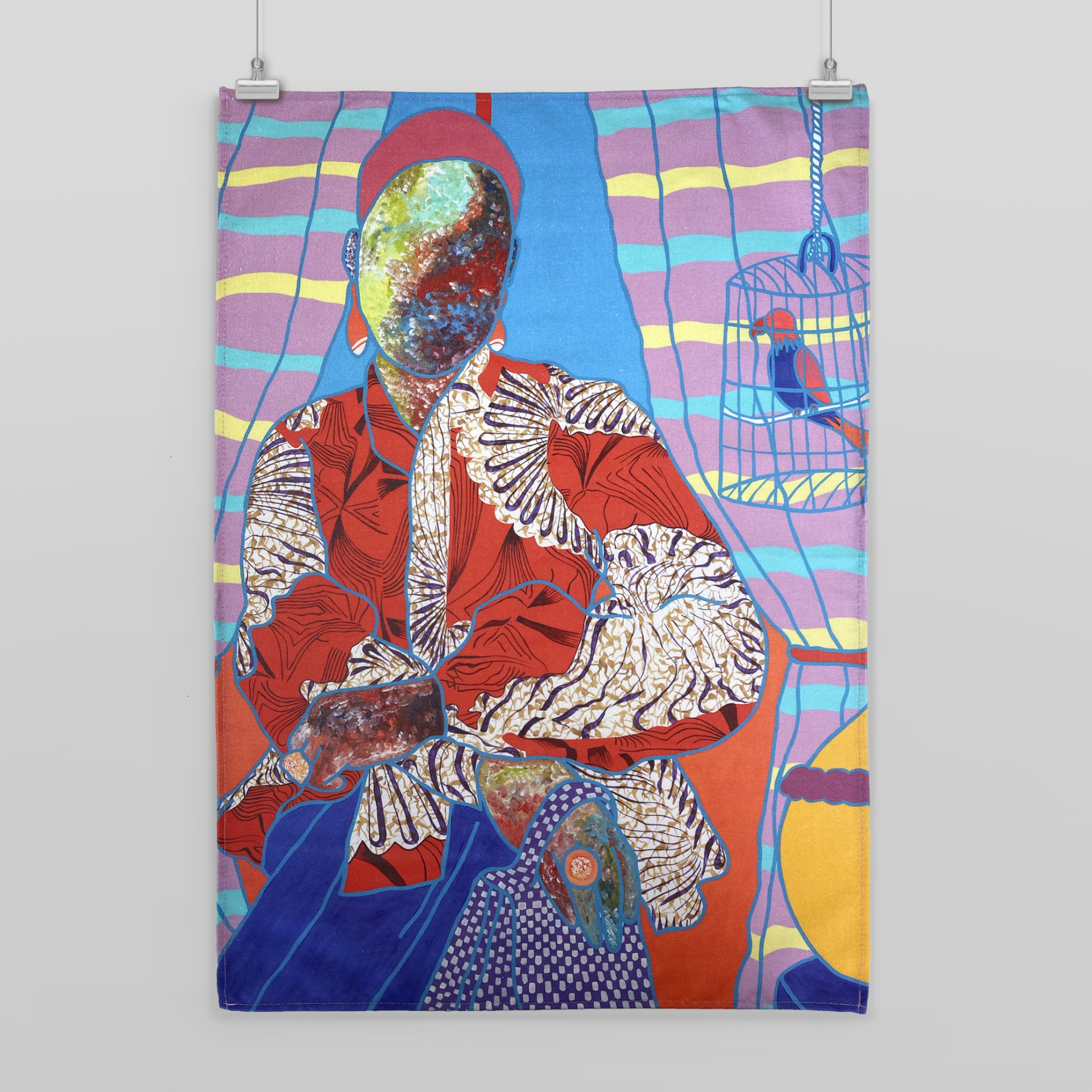 Digital printed Tea Towel in the UK for the Dulwich Picture Gallery 1